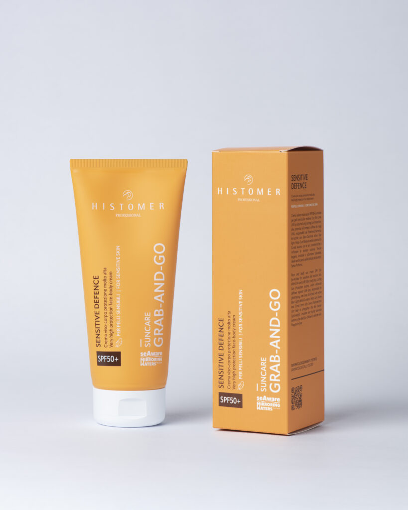 Grab-and-Go SENSITIVE DEFENCE Крем-защита для чувствительной кожи со стволовыми клетками растений SPF50+